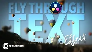 FLY THROUGH Text Effect in Davinci Resolve // NO Keyframes! NO Nodes! No Plugins! Simples