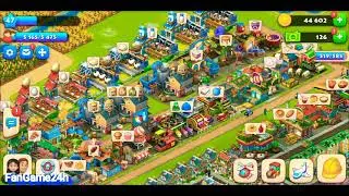 Township level 47 Harvest and Transfer Train station Airport Map