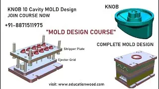 Plastic Knob MOLD_10 Cavity Full MOLD/Stripper Mechanism/JOIN COURSE