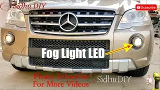 How To Upgrade Mercedes Fog Light Bulb To LED on ML550 | How To Replace W164 Mercedes Bulb To LED