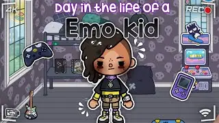 Day in the life of an EMO KID 🎱⛓️🖤 *with voice* || Toca Boca life world 🌍