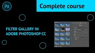 Filter Gallery in Adobe Photoshop CC
