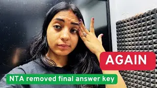 Answer Key Removed 😡 NTA Blunder again🤦