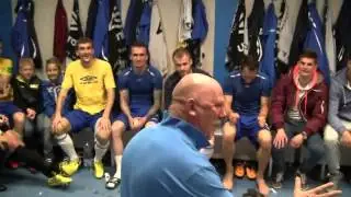 Oslava vítězství proti Baníku Ostrava - video přímo z hráčské kabiny (13.5.2013)