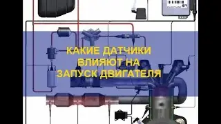 The engine won't start. Which sensors are involved?