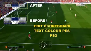 EDIT SCOREBOARD TEXT COLOUR PES2018 PS3