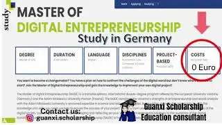 Study in Germany (Full Tuition Fee Waive) 2022