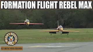 Huge RC Airplanes In Formation! The Carf-Models Rebel Max at Florida Jets 2022
