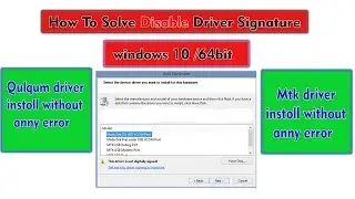 how to install mtk and all usb driver windows 10 64 bit /windows10 me mtk driver kaise install kare