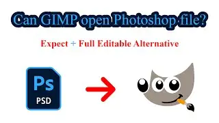 Open a Photoshop file in GIMP or use a free Photoshop alternative to get full editing capabilities?