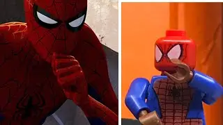 Spider-Man doesn’t wear a cape side by side comparison