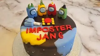 Among Us Cake Tutorial