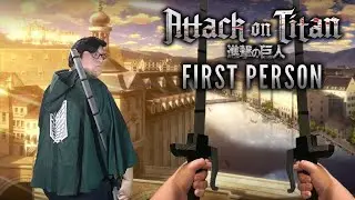This FIRST PERSON Attack on Titan Game is the BEST?! | Swammys FanGame |