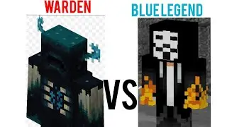 Blue Legend Vs Warden || #minecraft #viral #trending #viralvideo #minecraftvideos #trendingvideo