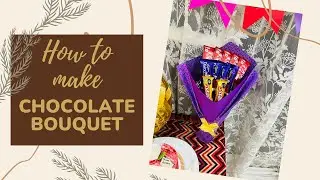 How to make easy Chocolate Bouquet💐 #trending  #viral #youtubevideo #craft  #birthday  #chocolate