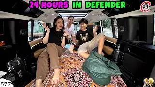 24 Hrs IN DEFENDER | Family Comedy Challenge | Full day in car | Aayu and Pihu Show