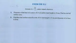 Class 9th maths l Exercise 11.1 l Chapter 11 l Surface Area and Volume l Ncert l Solution l Maths