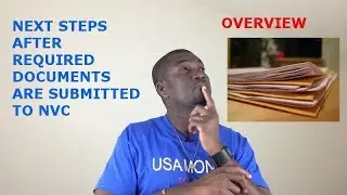 NEXT SETPS AFTER REQUIRED DOCUMENTS ARE SUBMITTED TO NVC (OVERVIEW)