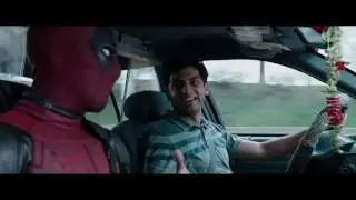Deadpool 2016  Taxi scene 1 Deadpool meets dopinder