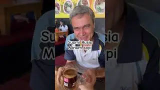 Suami Rusia minum kopi tanpa gula