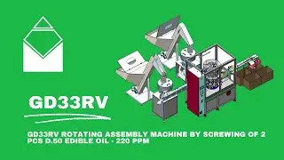 GD33RV -Continuous cycle machine for assembling the oil capsule on the relevant pourer