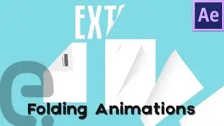Folding Animation Techniques (Text & Paper) | Motion Graphics After Effects Tutorial