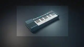 Синтезатор - Low Poly - Моделирование в Blender 3D | Timelapse