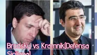 Brodsky vs Kramnik(Jerson 1991, Defensa Siciliana)