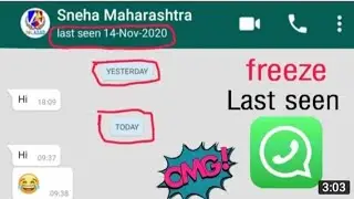 how to hide whatsapp last seen☺️|how to freeze last seen on GB WhatsApp 👌😊🙂|ch Hasnain youtuber