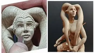 DARTH TALON, como tallar en madera. #woodcarving #sculture #tallado