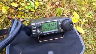 Осень.Полевая радиосвязь.Тест антенны ICOM MN-100L