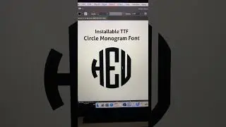 Circle Monogram Font