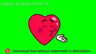 Emoji Heart Green Screen so cute 9 - Green Screen Effects