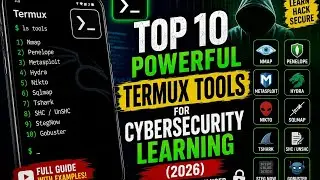🔥 top 10 powerful termux tools for cybersecurity learning | beginner to advanced 🔒