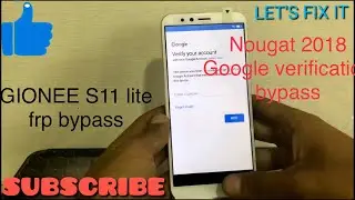 GIONEE S11 lite FRP BYPASS/ GOOGLE VERIFICATION BYPASS