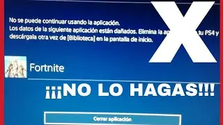 DATOS DE LA APLICACION DAÑADOS (PS4 SOLUCIÓN)#1
