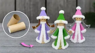 Wonderful idea from toilet paper roll for Christmas😍Easy and quick❄️