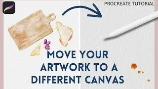How to Move your Artwork to a Different Paper Texture Canvas // Procreate Watercolor Tutorial