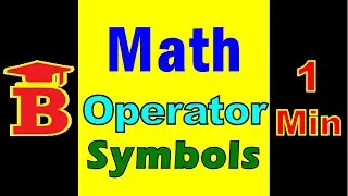 Math Operator Symbols