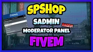 [ESX-LEGACY] sAdmin / Moderator Panel (EN/FR) | Script FiveM | SP