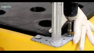 How to install the PVC cover for the Ecosure Double IBC Bund