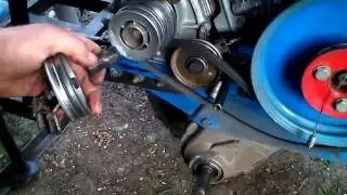 установка второго ремня на мотоблок НЕВА