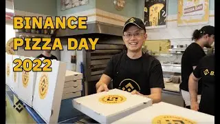 Binance Co-Founder and Former CEO CZ serves pizza on Bitcoin Pizza Day!