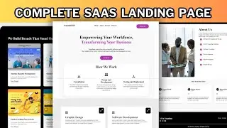 Build a Complete Website with Modern UI/UX in React JS |  Modern Website With React JS + Source code