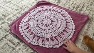 Как накрахмалить вязанную салфетку 