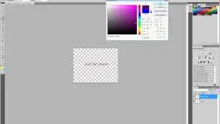Change text and background colour in Photoshop