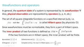 PHYS 390 Class 8: Hilbert Space