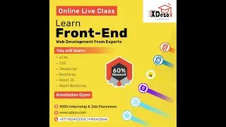 Front-End Development with React JS Course | HTML, CSS, JS, Bootstrap, React JS, React Bootstrap