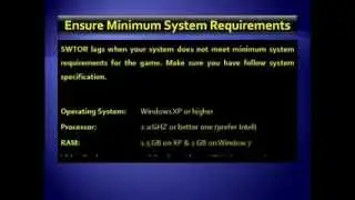 How To Fix SWTOR Lagging