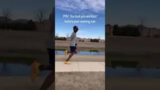 When you take pre workout before your evening run